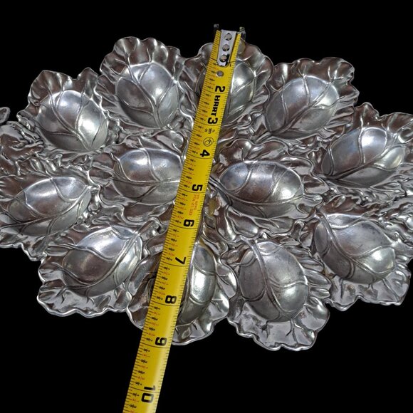 Arthur Court 2003 Egg Holder Bunny & Cabbage Leaf Devlled Egg Holder Easter Vtg - Picture 13 of 13